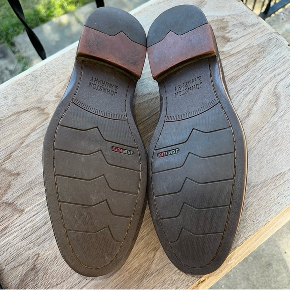 Johnston & Murphy Men's Shoes Size 8.5M Brown Leather Slip-on  Penny Flex - Picture 9 of 11